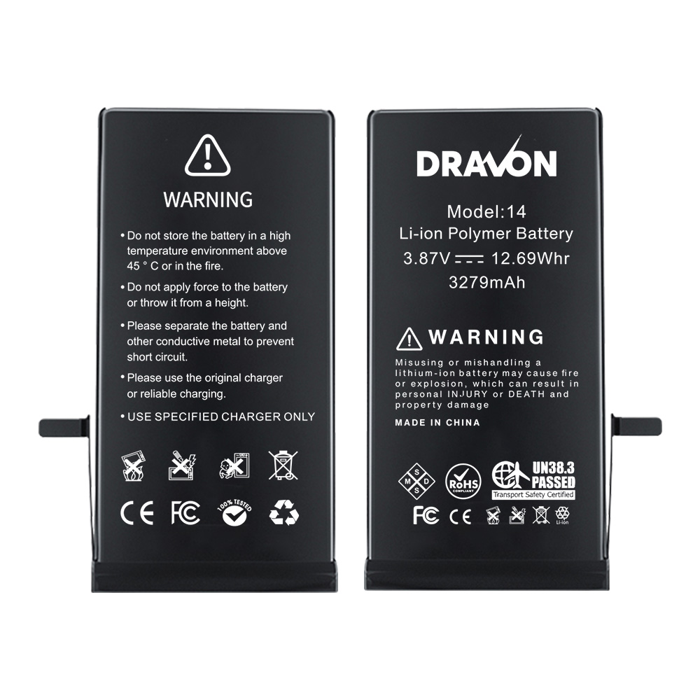 Replacement Battery Compatible for iPhone 14 (DRAVON Ultra)