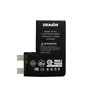 Replacement Battery Compatible for iPhone 15 Pro (Spot Welding Required) (DRAVON Cell)