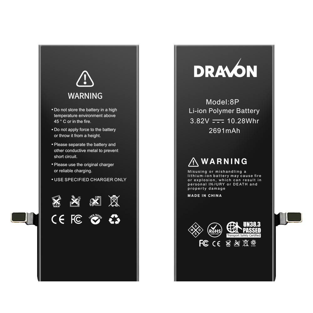 Replacement Battery Compatible for iPhone 8 Plus (DRAVON Plus)