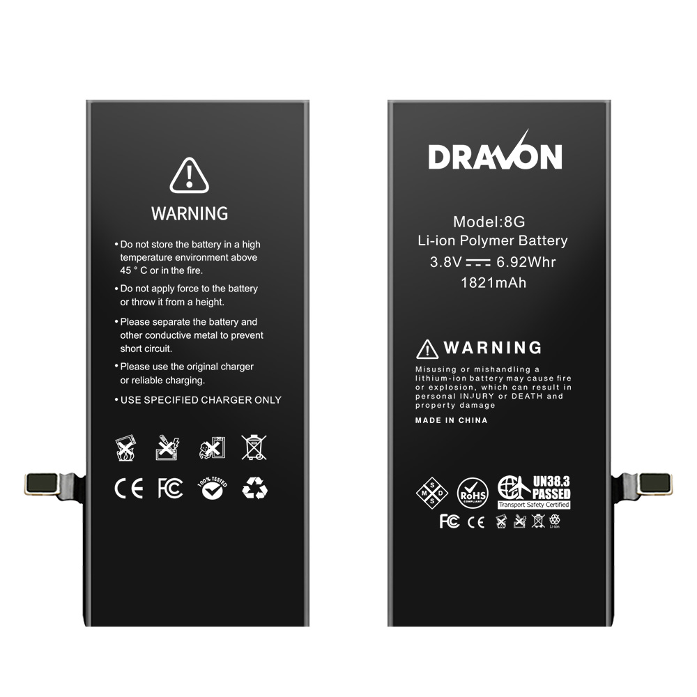 Replacement Battery Compatible for iPhone 8 (DRAVON Plus)