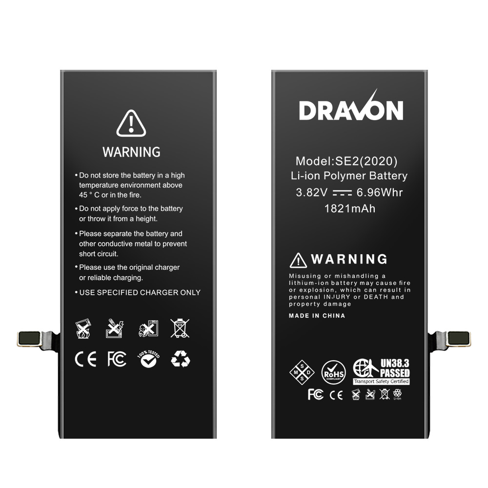 Replacement Battery Compatible for iPhone SE (2020) (DRAVON Plus)
