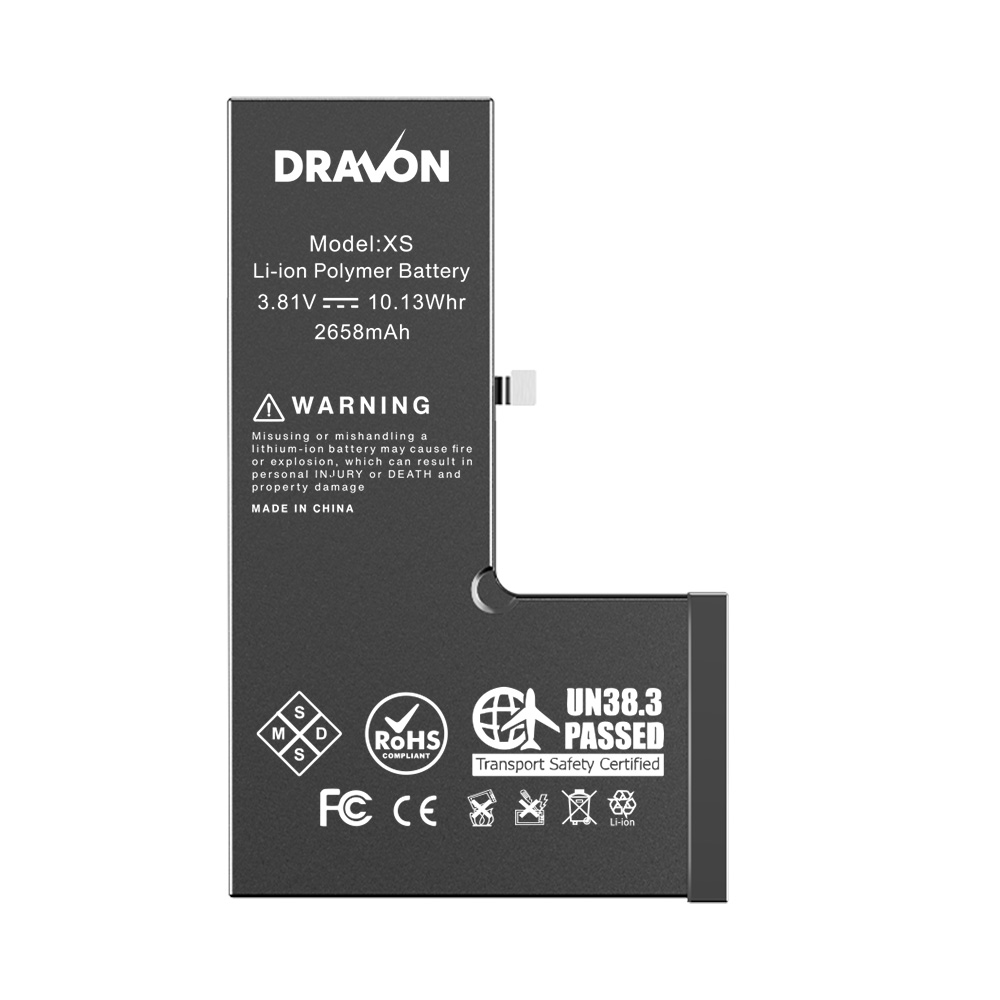 Replacement Battery Compatible for iPhone XS (DRAVON Plus)