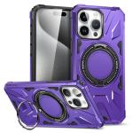 Rugged Dual Layer Case with MagSafe Ring for Apple iPhone 15 Pro Max - Purple