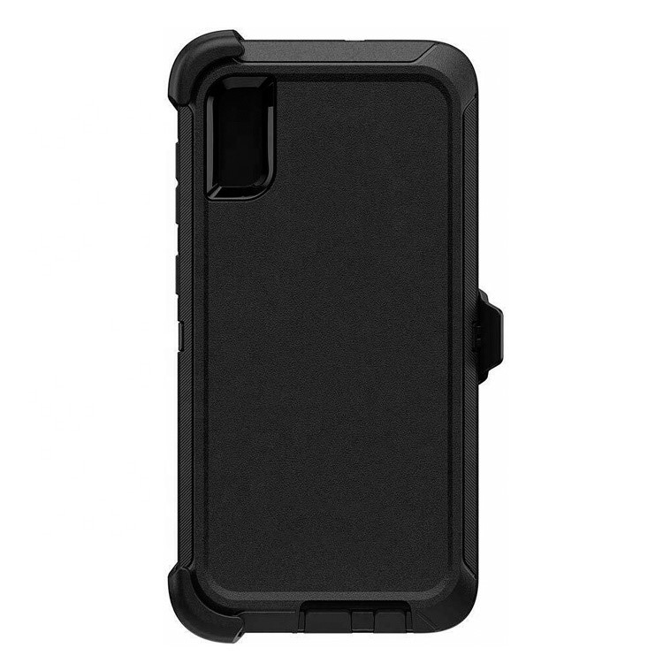 Triple Layer Protection Case & Belt Clip for Samsung Galaxy A02 - Black
