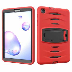 Shockproof Heavy Duty Rugged Defender Case for Samsung Galaxy Tab A 8.4 (T307) - Red