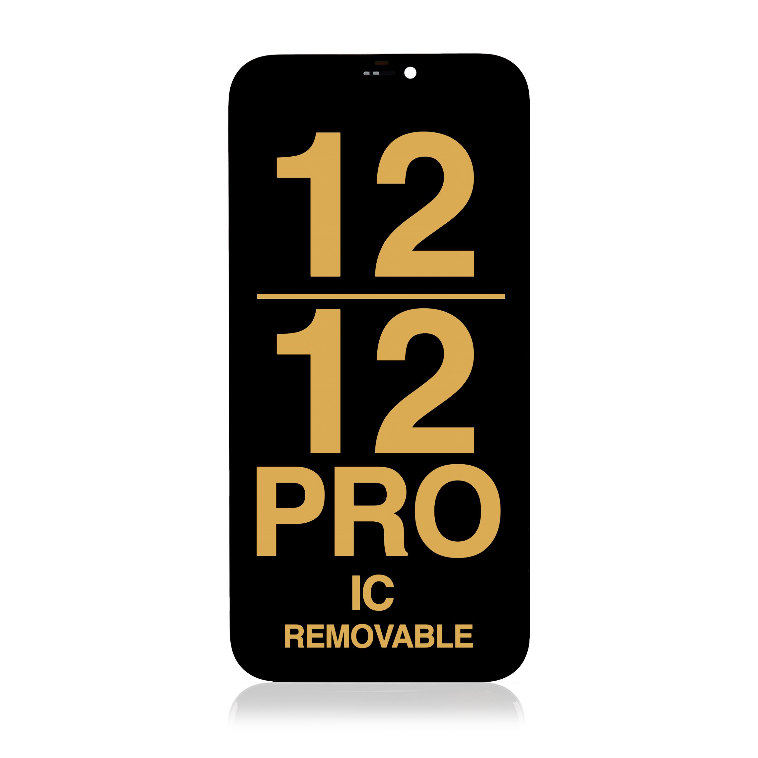 OLED Assembly with Steel Plate Compatible for iPhone 12 / 12 Pro (Refurbished) (IC Removable)