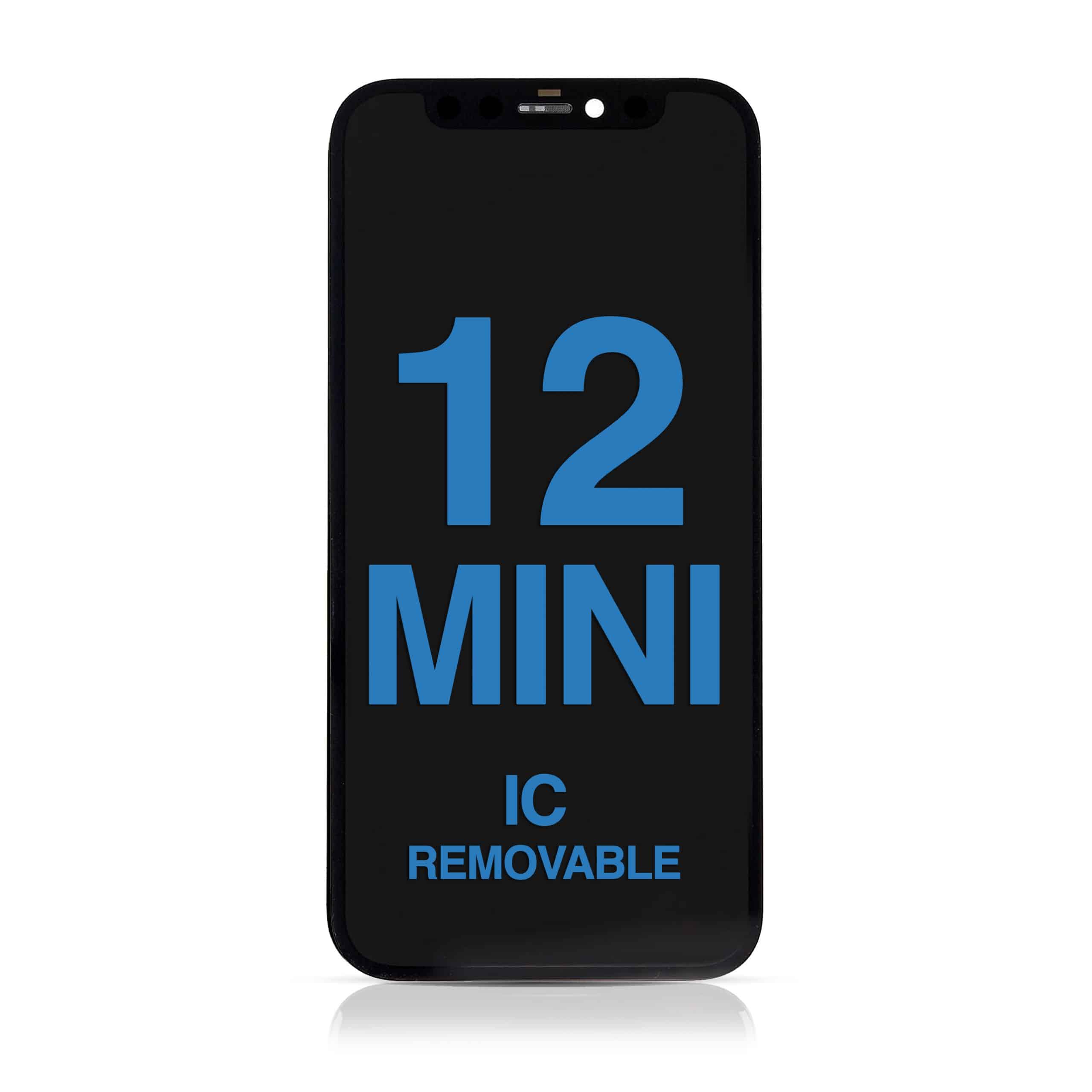 LCD Assembly with Steel Plate Compatible for iPhone 12 Mini (Aftermarket) (IC Removable)