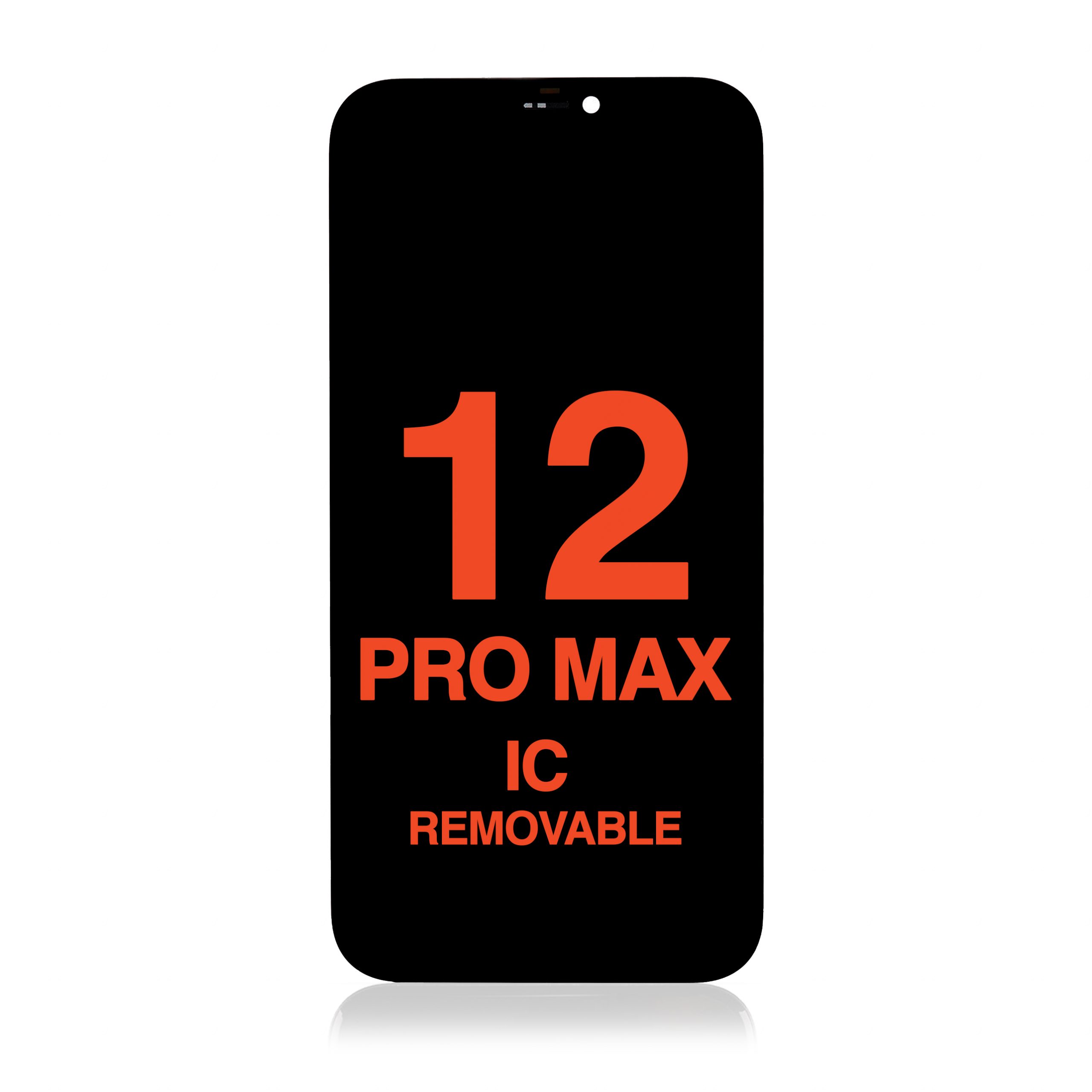 LCD Assembly with Steel Plate Compatible for iPhone 12 Pro Max (Aftermarket Plus / Incell) (IC Removable)