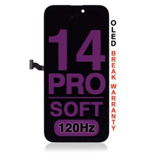 OLED Assembly with Steel Plate Compatible for iPhone 14 Pro (Soft Premium)