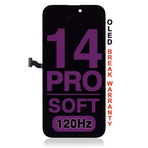 OLED Assembly with Steel Plate Compatible for iPhone 14 Pro (Soft Premium)
