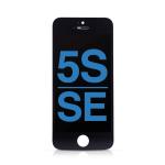 LCD Assembly with Steel Plate Compatible for iPhone 5S / SE (2016) (Refurbished) - Black