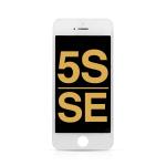LCD Assembly with Steel Plate Compatible for iPhone 5S / SE (2016) (Refurbished) - White