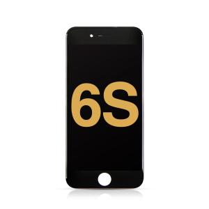 LCD Assembly with Steel Plate Compatible for iPhone 6S (Refurbished) - Black