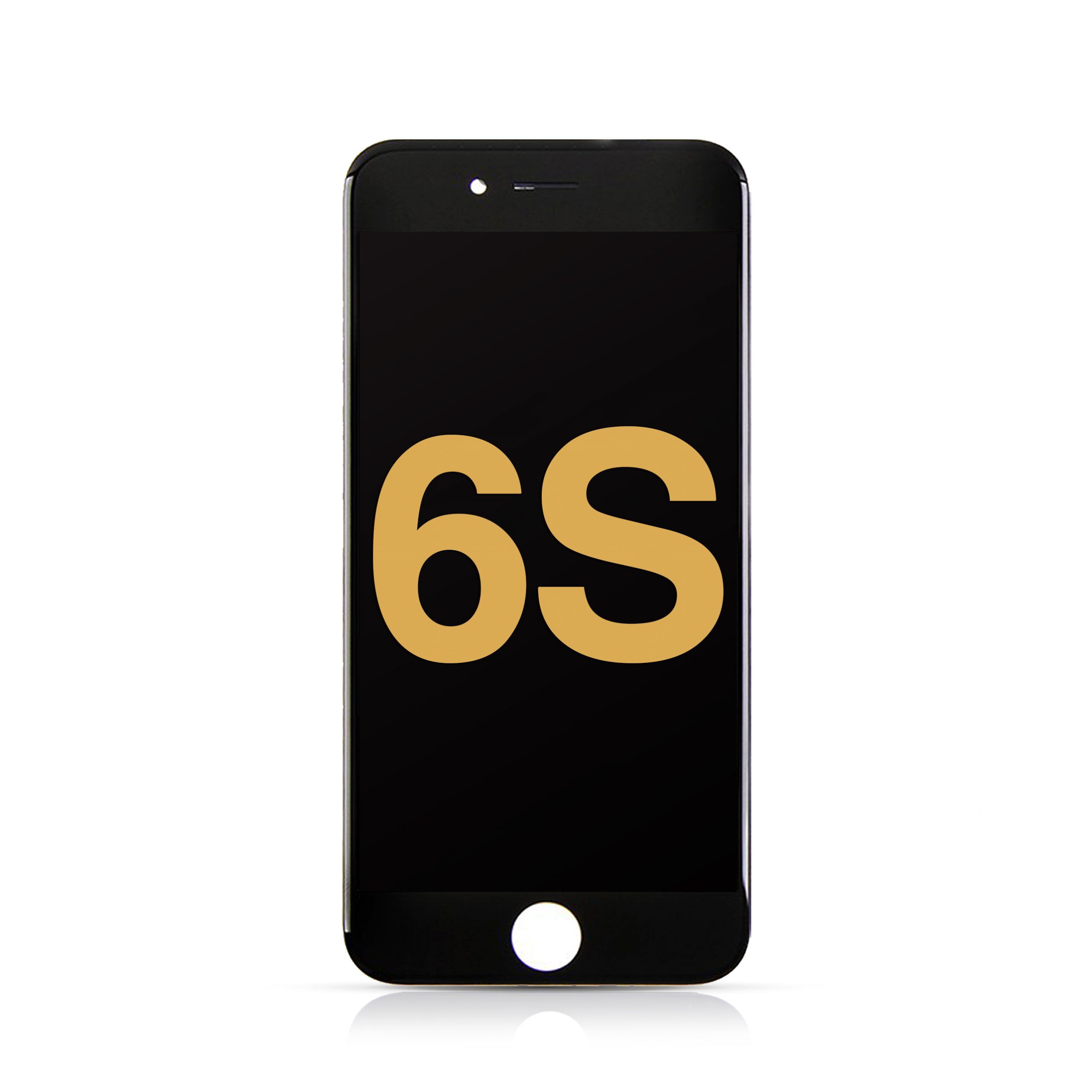 LCD Assembly with Steel Plate Compatible for iPhone 6S (Refurbished) - Black