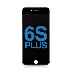 LCD Assembly with Steel Plate Compatible for iPhone 6S Plus (Aftermarket) - Black
