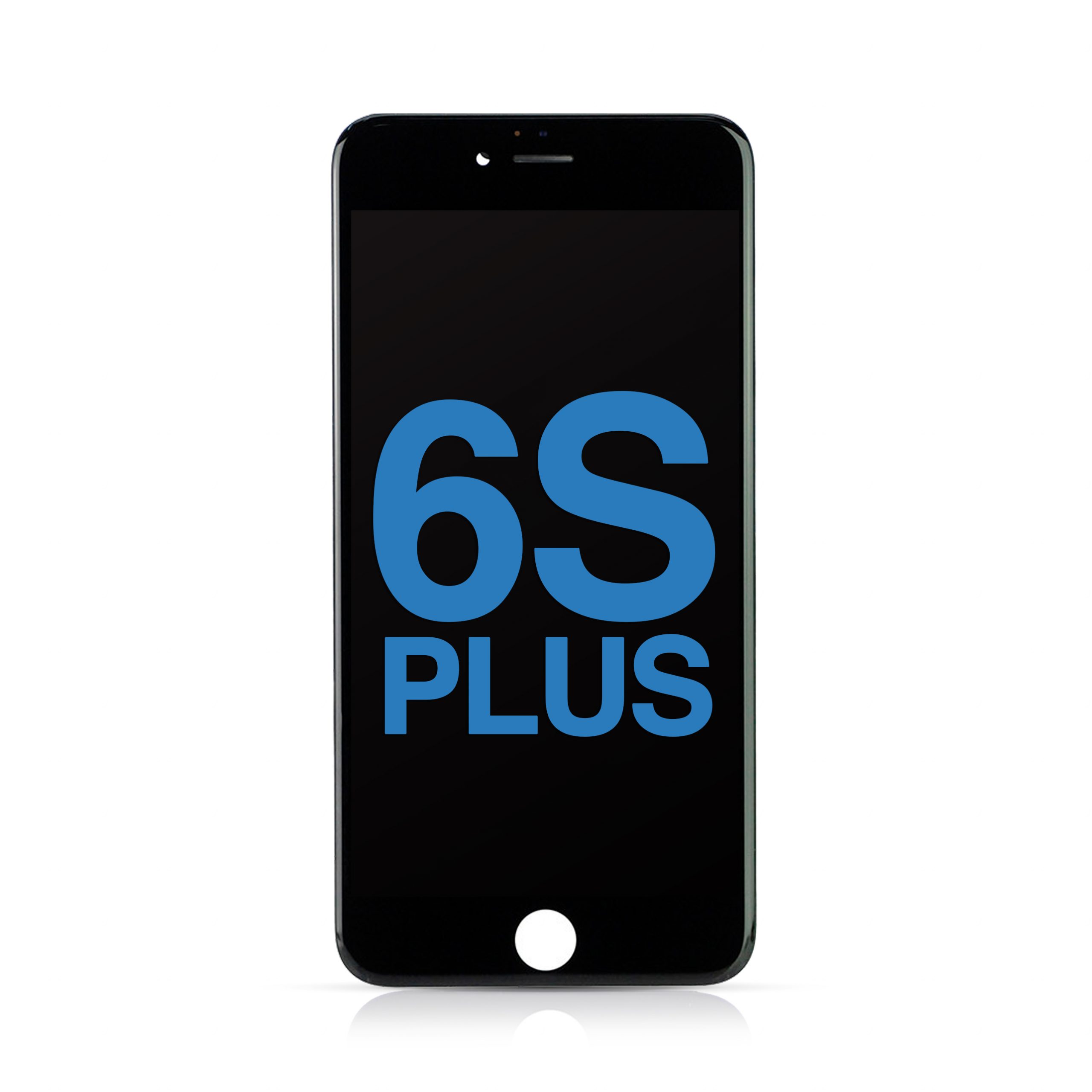 LCD Assembly with Steel Plate Compatible for iPhone 6S Plus (Aftermarket) - Black