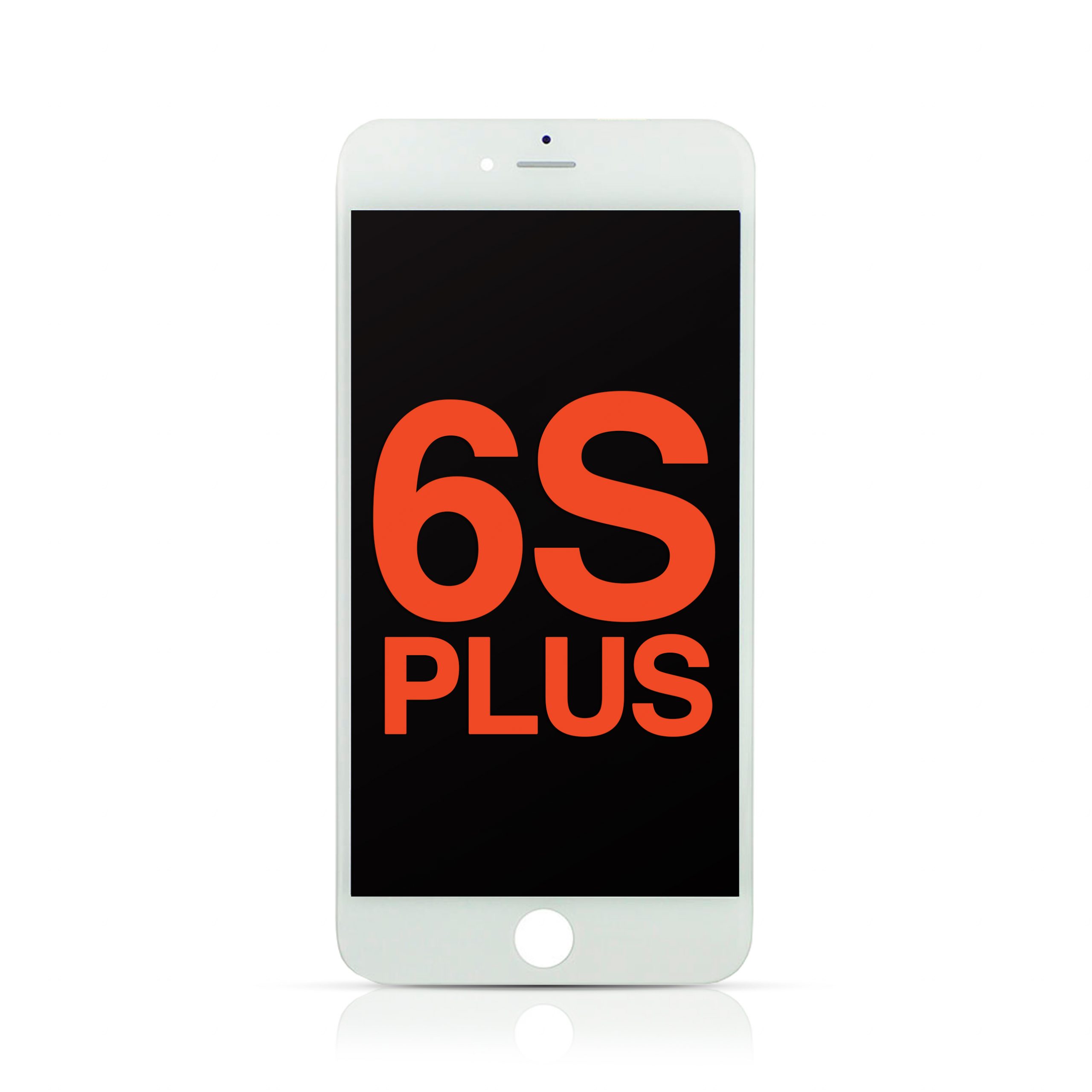 LCD Assembly with Steel Plate Compatible for iPhone 6S Plus (Aftermarket Plus /Incell) - White