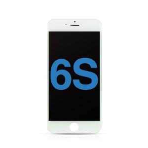 LCD Assembly with Steel Plate Compatible for iPhone 6S (Aftermarket) - White