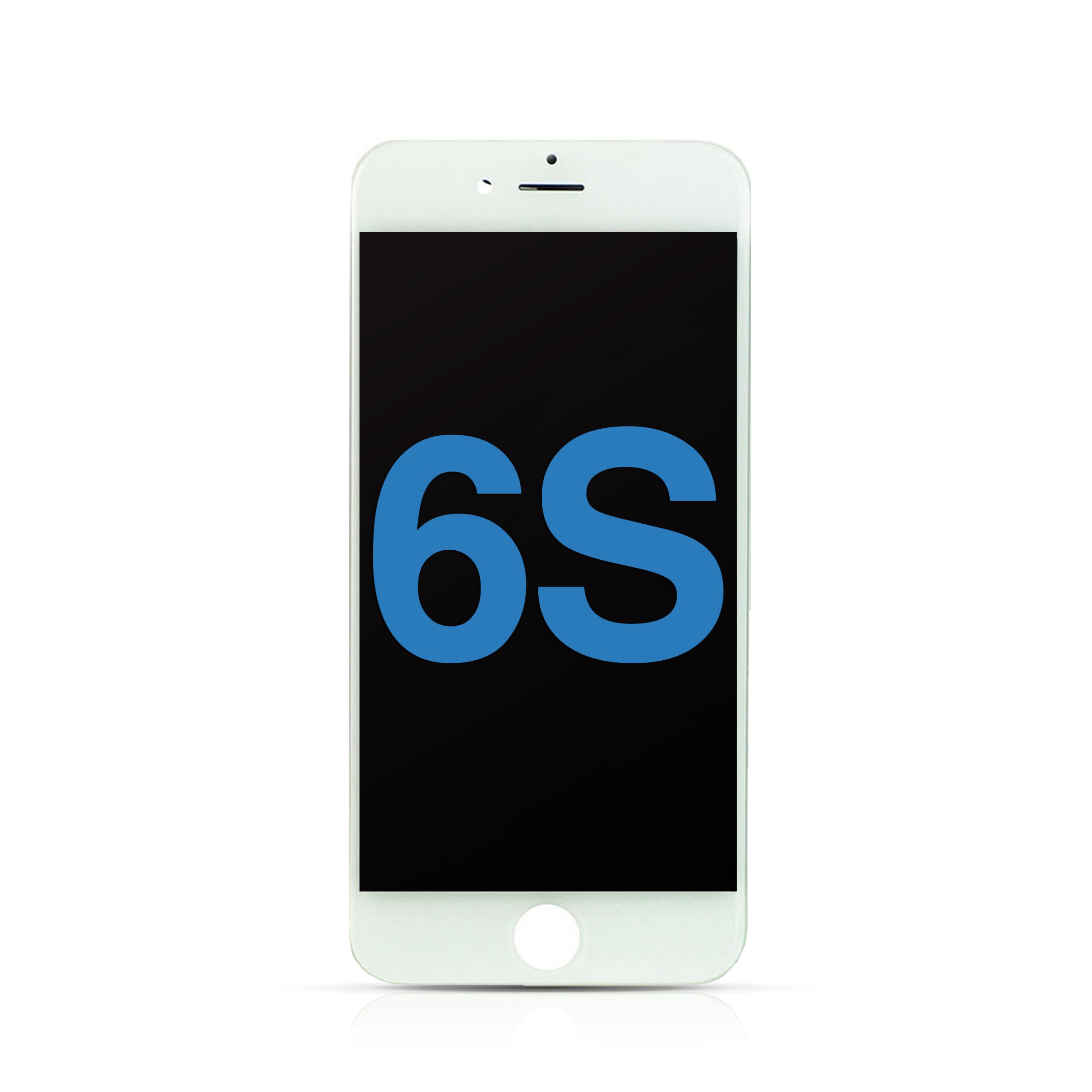 LCD Assembly with Steel Plate Compatible for iPhone 6S (Aftermarket) - White