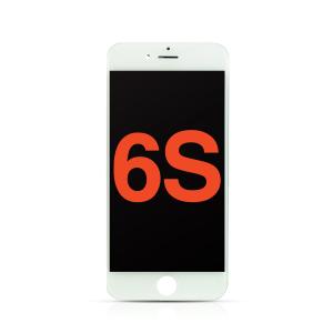 LCD Assembly with Steel Plate Compatible for iPhone 6S (Aftermarket Plus /Incell) - White