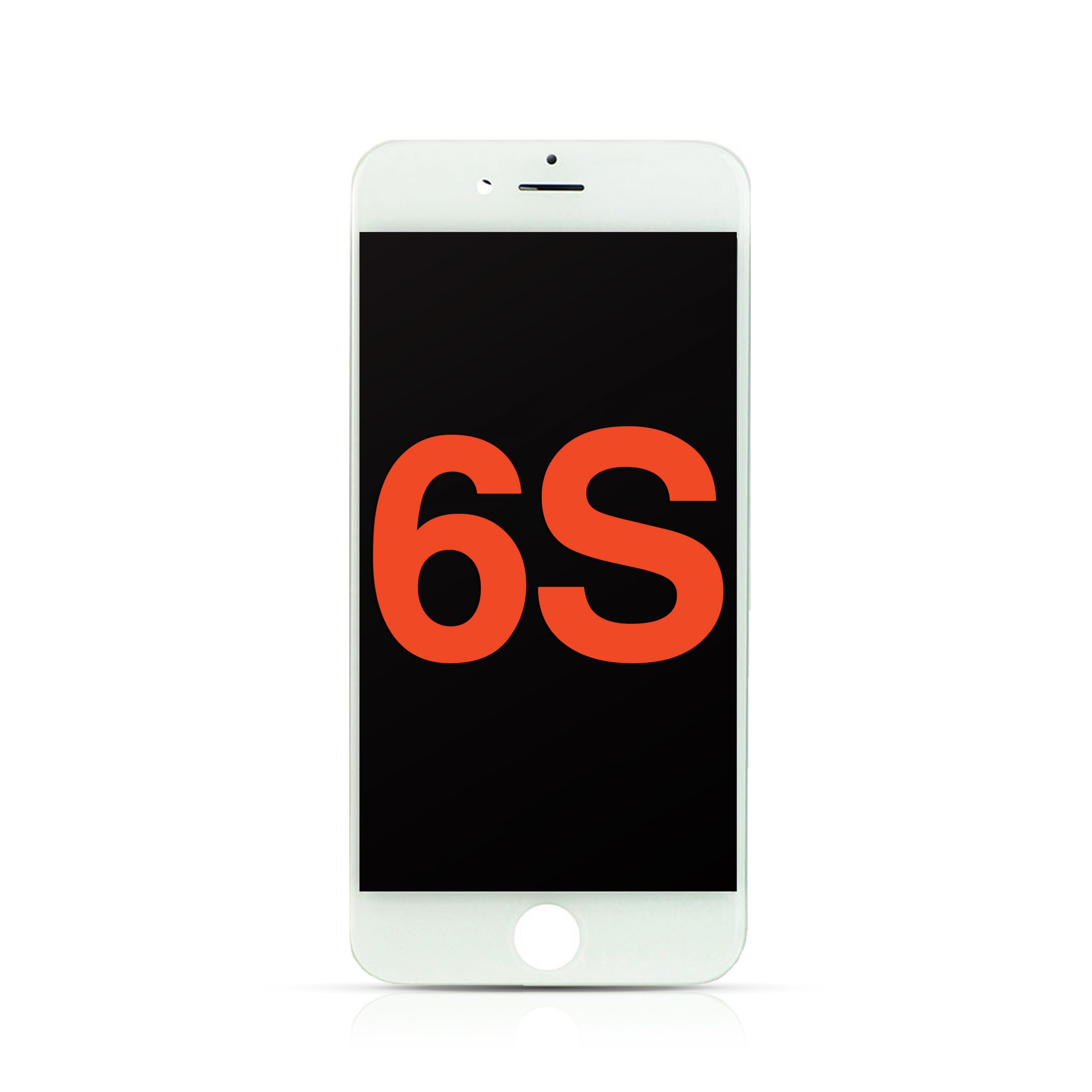 LCD Assembly with Steel Plate Compatible for iPhone 6S (Aftermarket Plus /Incell) - White