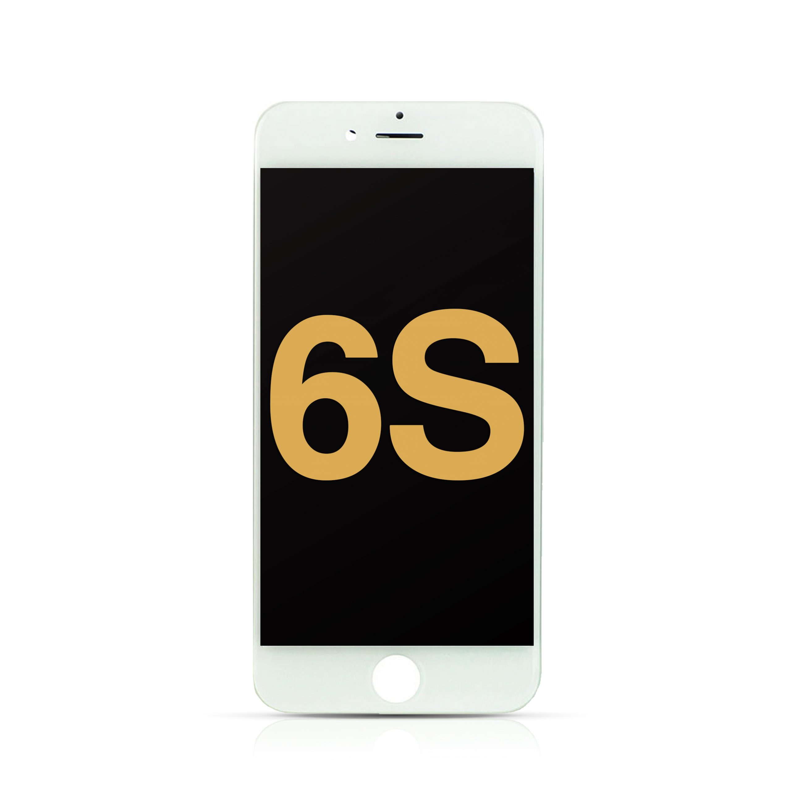 LCD Assembly with Steel Plate Compatible for iPhone 6S (Refurbished) - White
