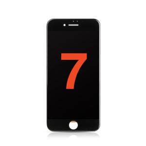 LCD Assembly with Steel Plate Compatible for iPhone 7 (Aftermarket Plus / Incell) - Black