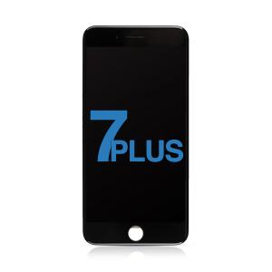 LCD Assembly with Steel Plate Compatible for iPhone 7 Plus (Aftermarket) - Black