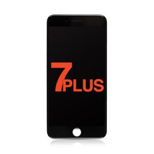 LCD Assembly with Steel Plate Compatible for iPhone 7 Plus (Aftermarket Plus / Incell) - Black