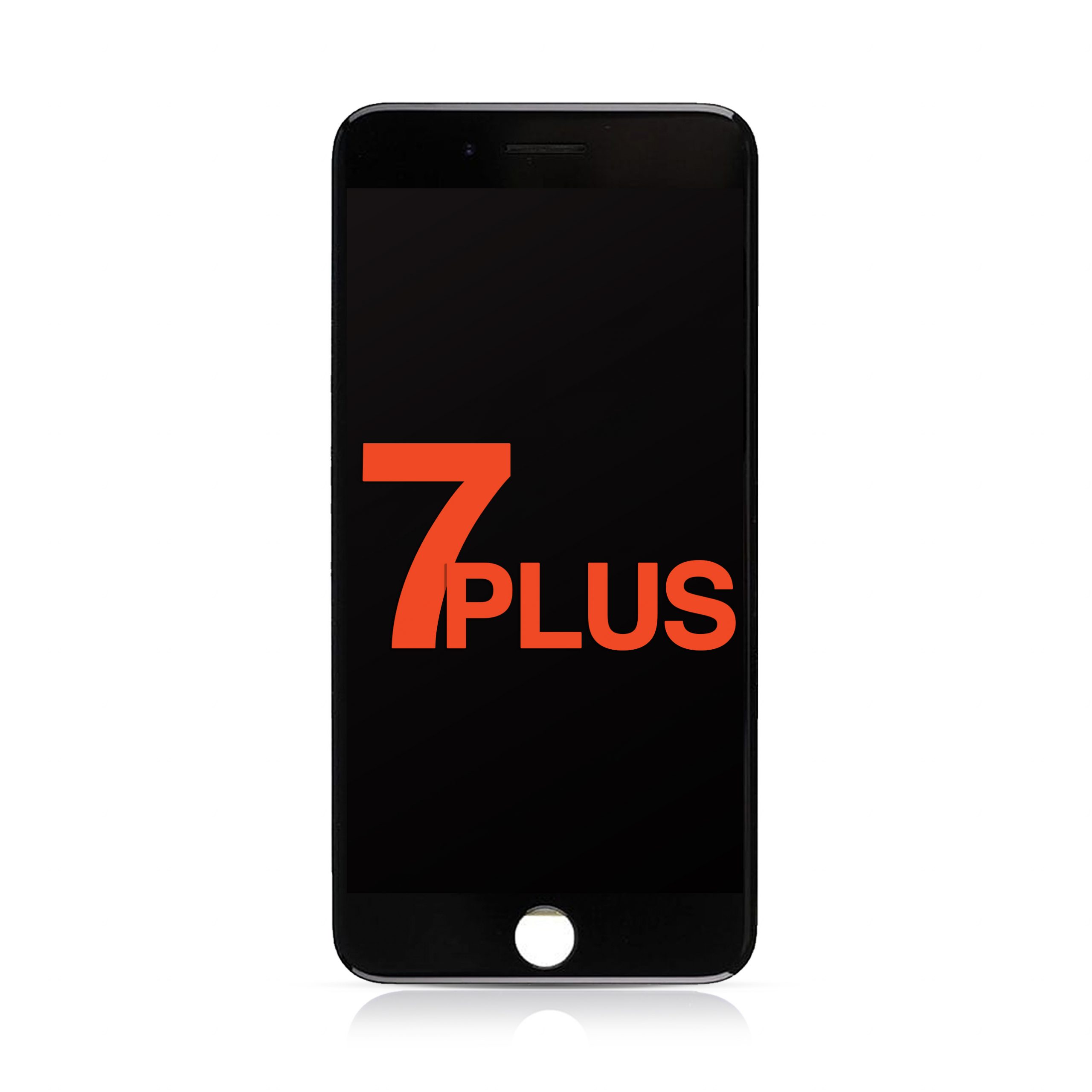 LCD Assembly with Steel Plate Compatible for iPhone 7 Plus (Aftermarket Plus / Incell) - Black