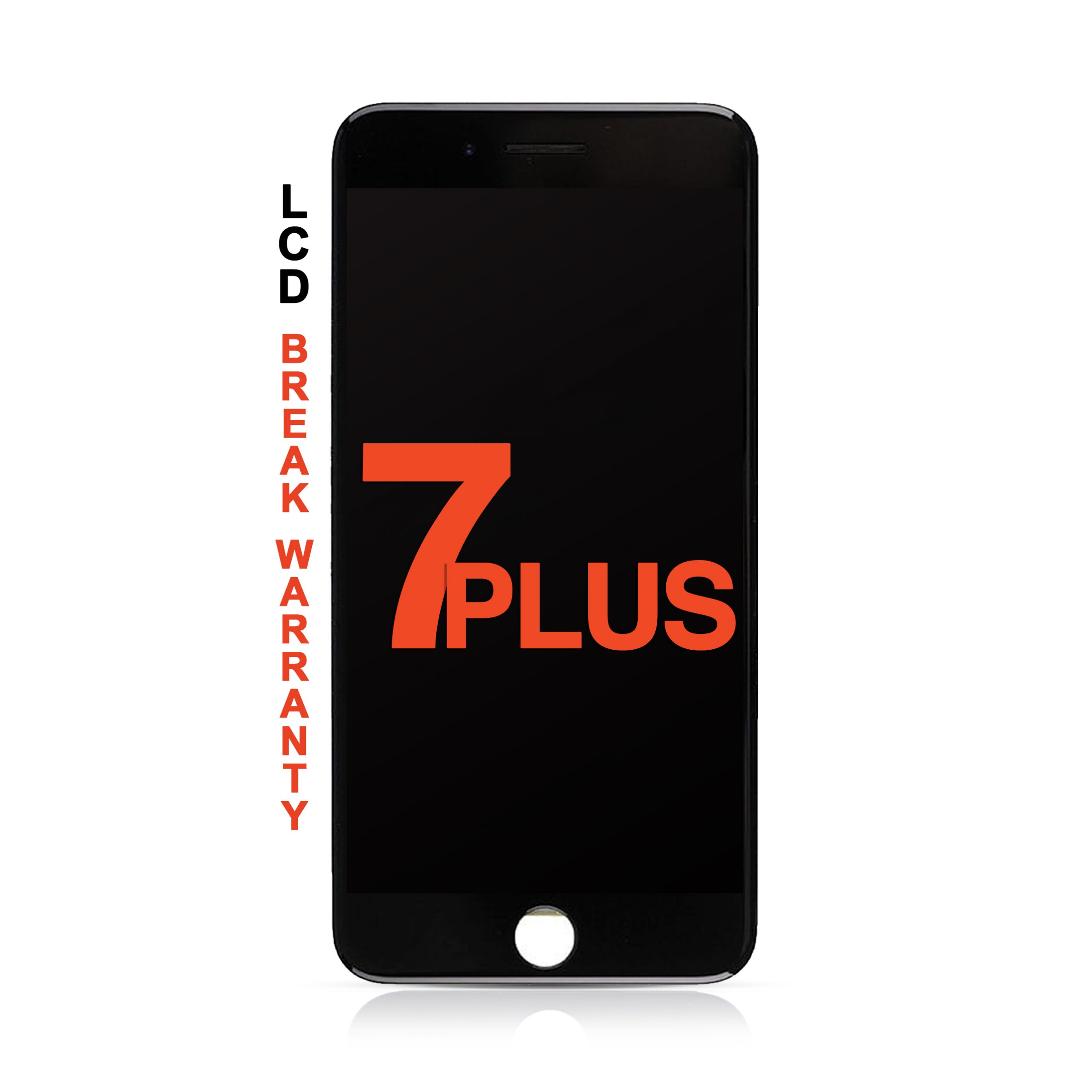 LCD Assembly with Steel Plate Compatible for iPhone 7 Plus (Aftermarket Premium / Incell) - Black