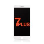 LCD Assembly with Steel Plate Compatible for iPhone 7 Plus (Aftermarket Plus / Incell) - White