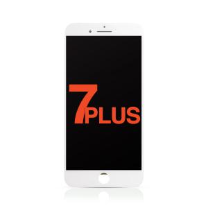 LCD Assembly with Steel Plate Compatible for iPhone 7 Plus (Aftermarket Plus / Incell) - White