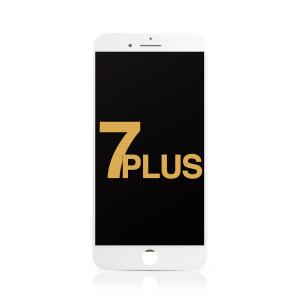 LCD Assembly with Steel Plate Compatible for iPhone 7 Plus (Refurbished) - White