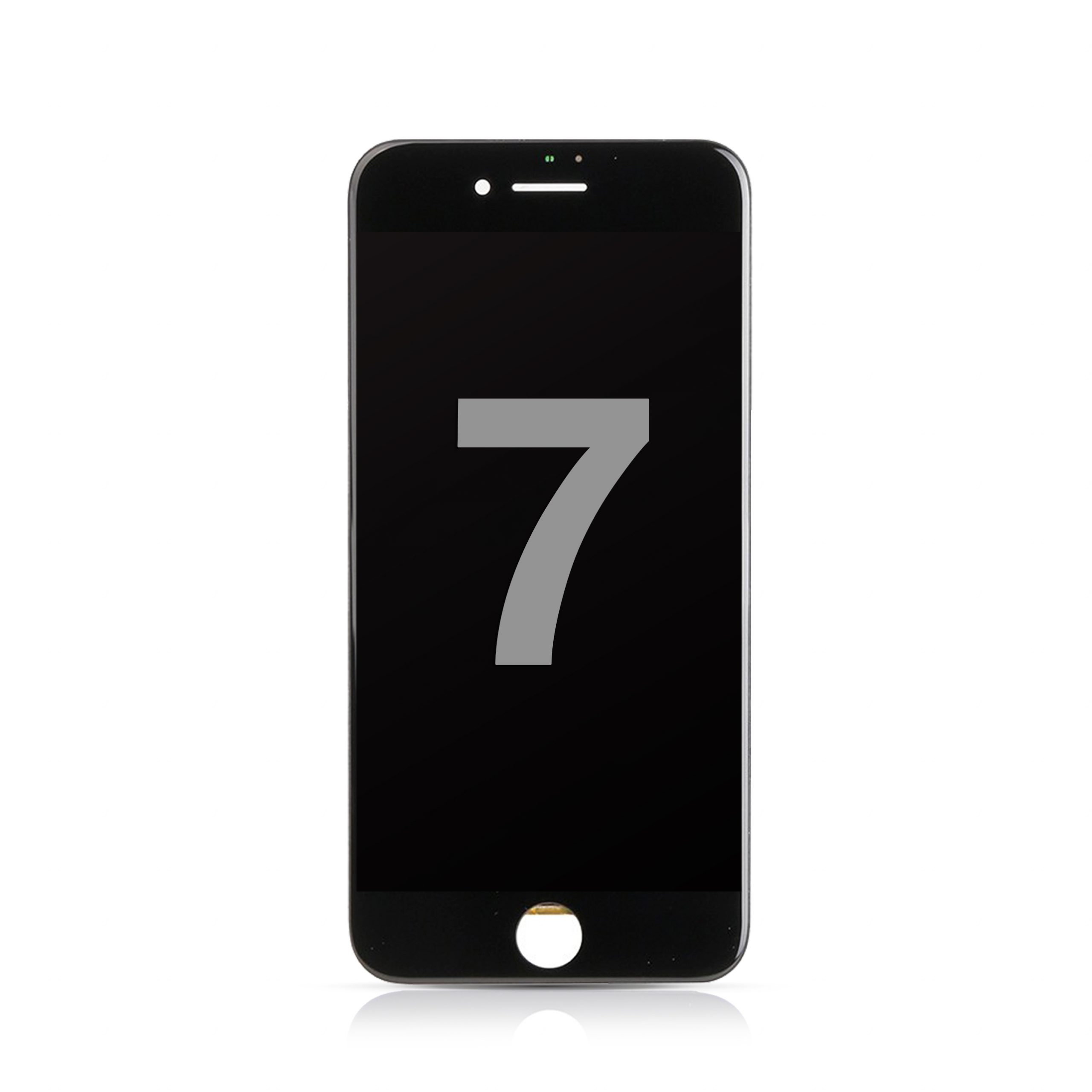 LCD Assembly with Steel Plate Compatible for iPhone 7 (PULL / B+) - Black