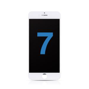 LCD Assembly with Steel Plate Compatible for iPhone 7 (Aftermarket) - White
