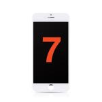 LCD Assembly with Steel Plate Compatible for iPhone 7 (Aftermarket Plus / Incell) - White
