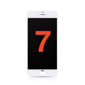 LCD Assembly with Steel Plate Compatible for iPhone 7 (Aftermarket Plus / Incell) - White