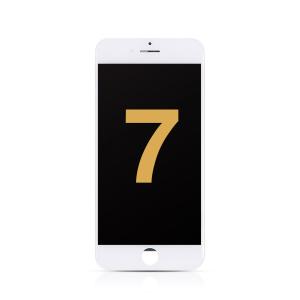LCD Assembly with Steel Plate Compatible for iPhone 7 (Refurbished) - White