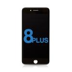 LCD Assembly with Steel Plate Compatible for iPhone 8 Plus (Aftermarket) - Black