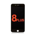 LCD Assembly with Steel Plate Compatible for iPhone 8 Plus (Aftermarket Plus / Incell) - Black