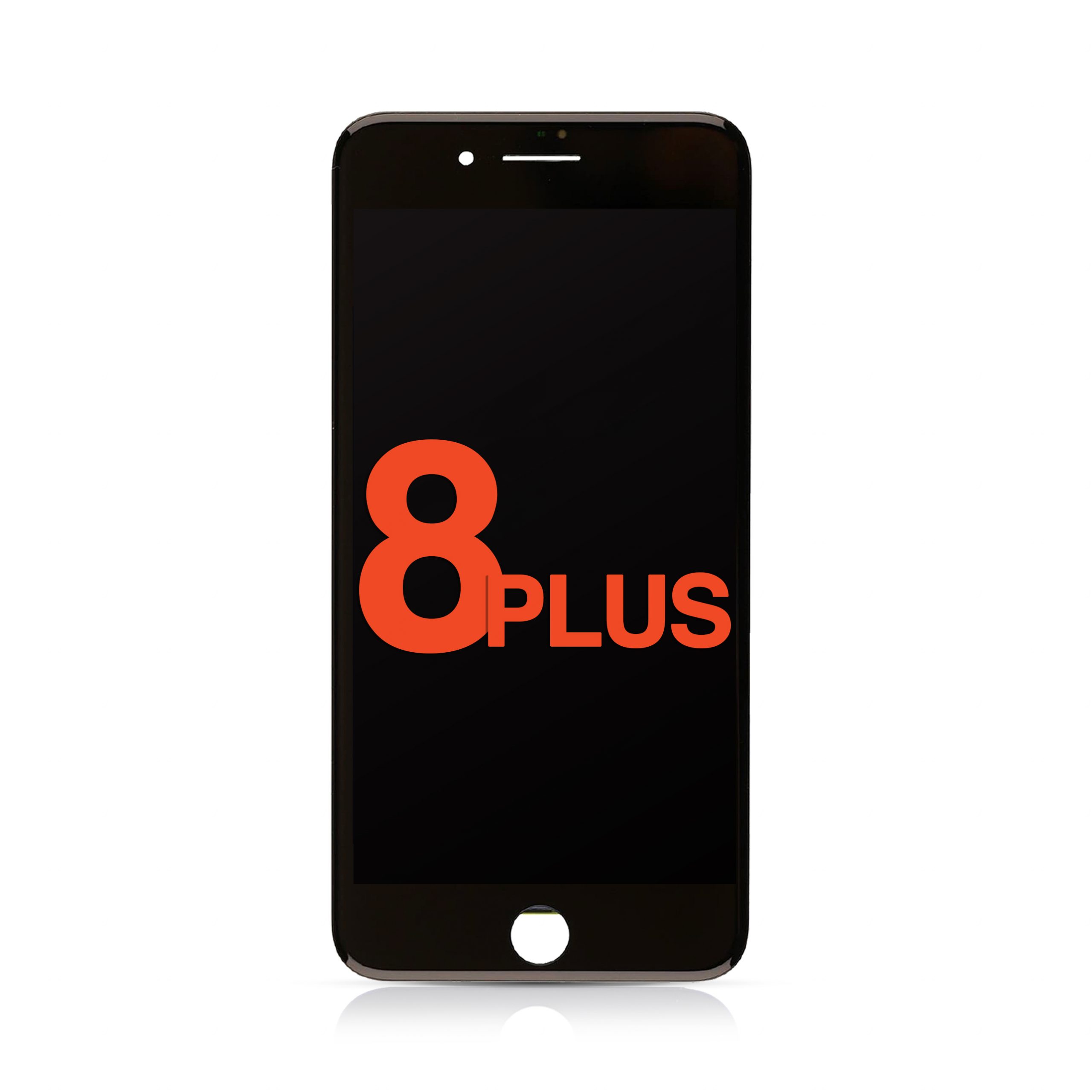 LCD Assembly with Steel Plate Compatible for iPhone 8 Plus (Aftermarket Plus / Incell) - Black