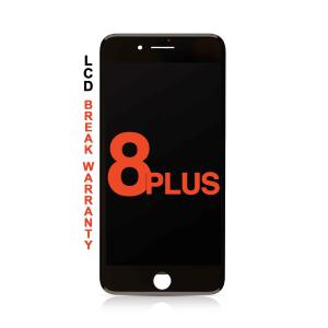 LCD Assembly with Steel Plate Compatible for iPhone 8 Plus (Aftermarket Premium / Incell) - Black