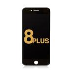 LCD Assembly with Steel Plate Compatible for iPhone 8 Plus (Refurbished) - Black