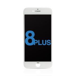 LCD Assembly with Steel Plate Compatible for iPhone 8 Plus (Aftermarket) - White