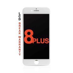 LCD Assembly with Steel Plate Compatible for iPhone 8 Plus (Aftermarket Premium / Incell) - White