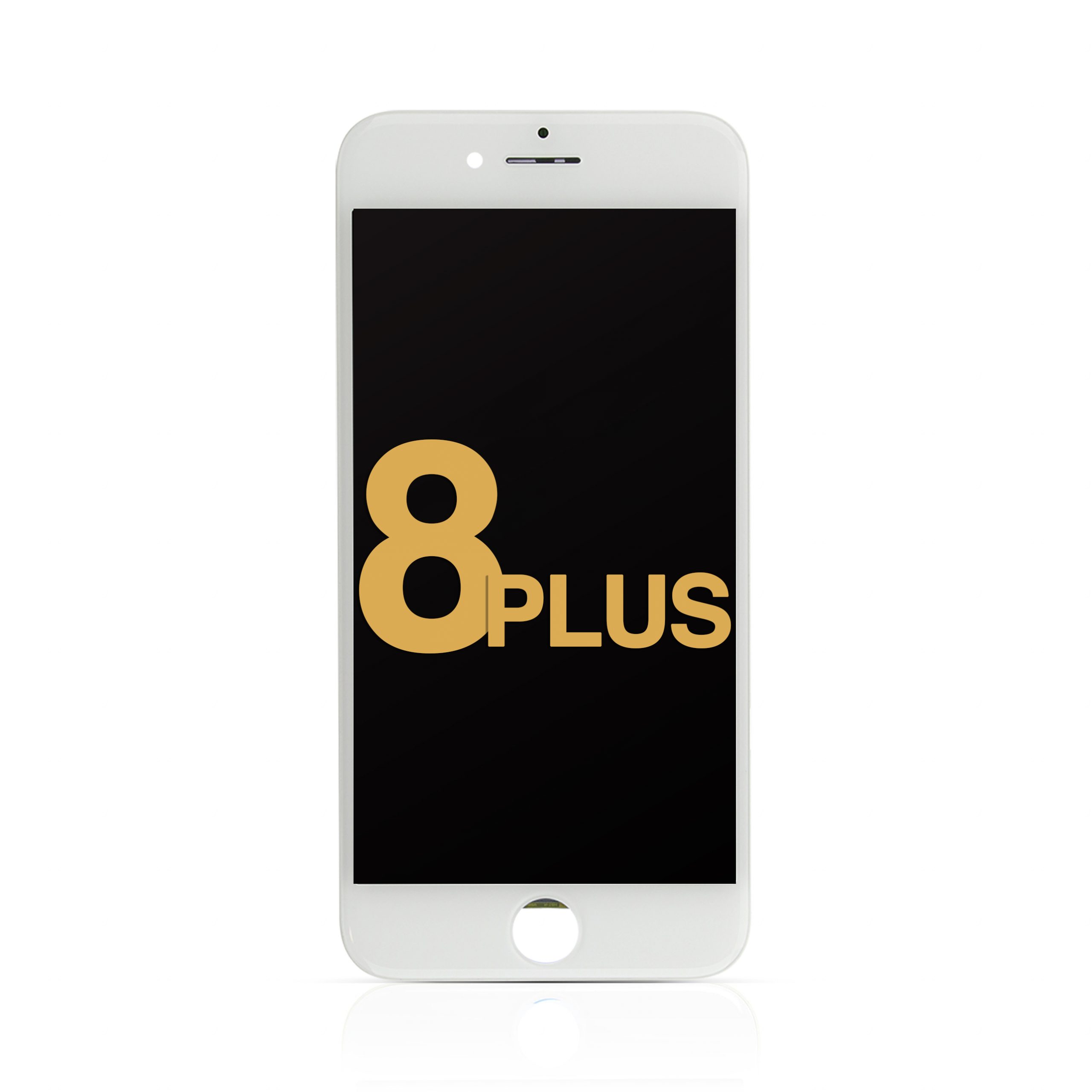 LCD Assembly with Steel Plate Compatible for iPhone 8 Plus (Refurbished) - White