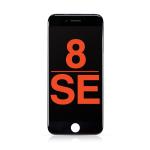 LCD Assembly with Steel Plate Compatible for iPhone SE (2022) / SE (2020) / 8 (Aftermarket Plus / Incell) - Black