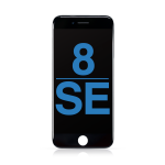 LCD Assembly with Steel Plate Compatible for iPhone SE (2022) / SE (2020) / 8 (Aftermarket) - Black