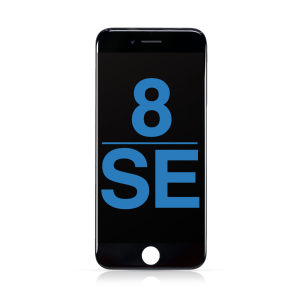 LCD Assembly with Steel Plate Compatible for iPhone SE (2022) / SE (2020) / 8 (Aftermarket) - Black